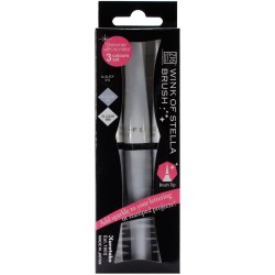 Zig Wink of Stella Glitter Brush Marker 3 Pack ELEGANT black silver clear